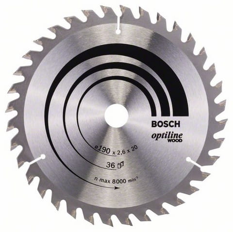 Przejdź do produktu TARCZA PILARSKA OPTILINE 190mm Z36 2608640613