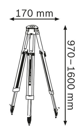 Statyw budowlany Bosch BT 160 Professional 0601091200, zdjęcie 2