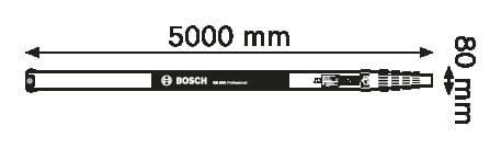 Przejdź do produktu Łata miernicza Bosch GR500 Professional 0601094300