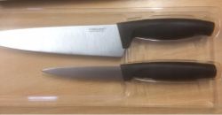 Zestaw noży kuchennych Fiskars 1014198 2 szt. z ostrzałką