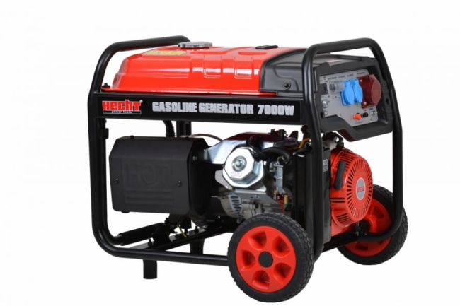 Przejdź do produktu Agregat generator prądotwórczy przenośny trójfazowy 7000W hecht GG8000