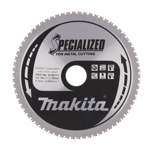 Przejdź do produktu TARCZA TNĄCA SPECJALIZOWANA 185X30MM; 70Z   B-09771