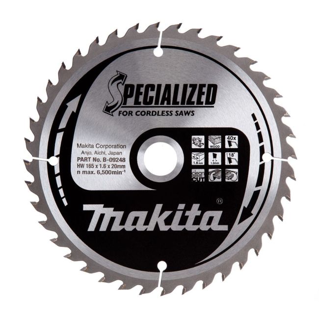 Przejdź do produktu TARCZA TNĄCA SPECJALIZOWANA 165X20MM; 40Z  B-32960 B-09248