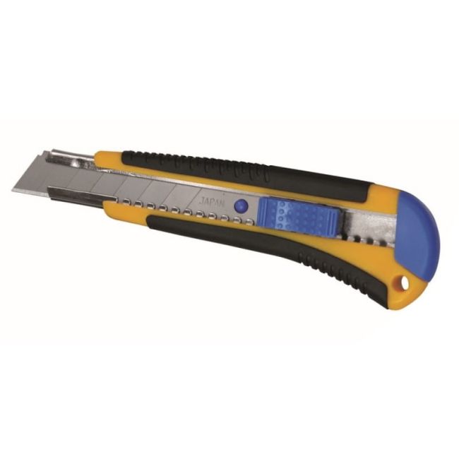 Przejdź do produktu NÓŻ + OSTRZE ZAMIENNE, UCHWYT GUMOWY DEDRA M9015P