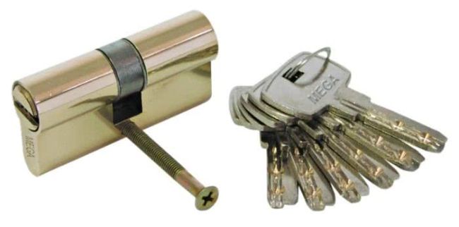 Przejdź do produktu Wkładka do zamka mosiężna security symetryczna 62mm
