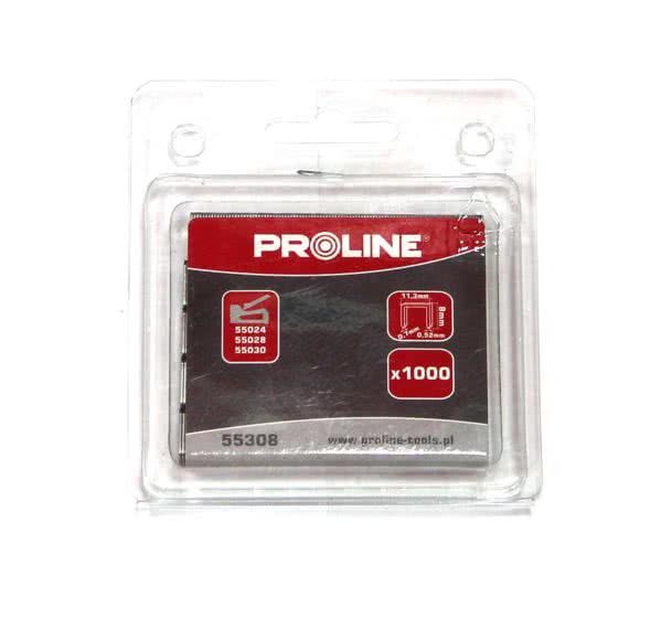Przejdź do produktu Zszywki hartowane typ A 53 L:8mm, Proline 55308