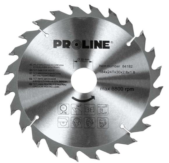 Piła tarczowa do drewna Proline 84207 205 mm 24 zęby
