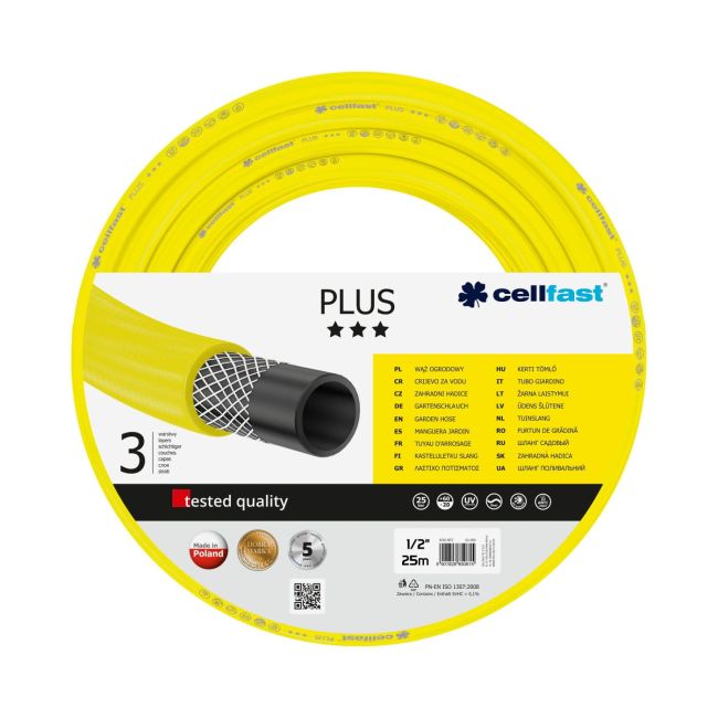 Przejdź do produktu Wąż ogrodowy 1/2" 50 m Plus CellFast CF10201R