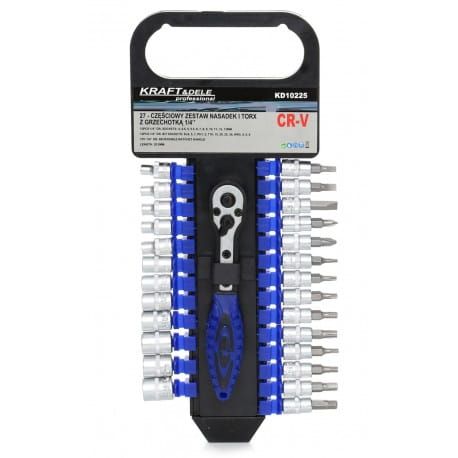 Przejdź do produktu Zestaw Nasadek z Grzechotką 1/4" 10225 27el.