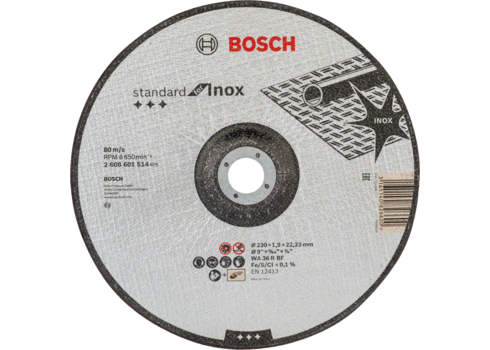 Przejdź do produktu TARCZA TNĄCA WYGIĘT 230x22,23x1,9 BOSCH 2608601514