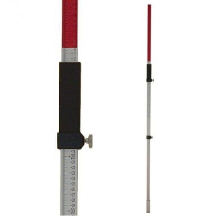 Przejdź do produktu Lamigo LTL24 271011 łata laserowa 2,4 m pomiarowa do niwelatorów laserowych, posiada dwuczęściowy podział, wbudowaną libellę i pokrowiec