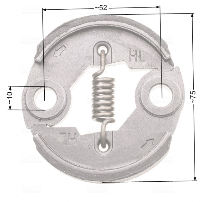 Przejdź do produktu Sprzęgło NAC 75mm duże metalowe wykaszarki 