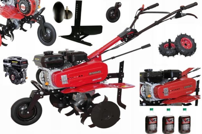 Przejdź do produktu GLEBOGRYZARKA HORTMASZ HGS500 + koła gumowe + akcesoria