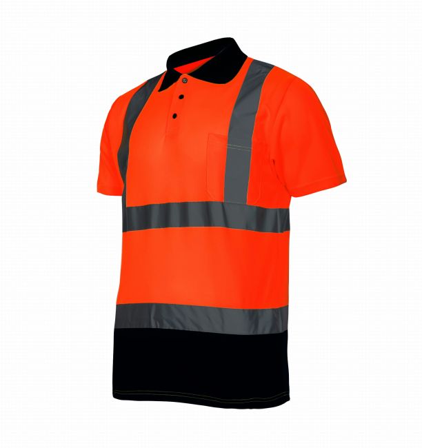 Przejdź do produktu KOSZULKA POLO OSTRZEGAWCZA POMARAŃCZOWA MĘSKA 2XL