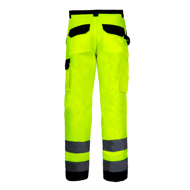 Przejdź do produktu SPODNIE OSTRZEGAWCZE PREMIUM, MĘSKIE, ŻÓŁTE, 3XL