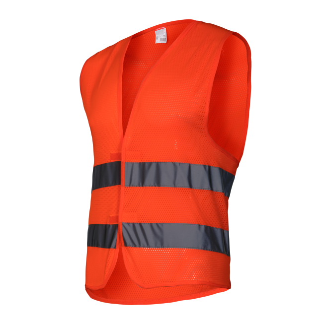 Przejdź do produktu KAMIZELKA SIATKOWA Z PASAMI ODBLASK. POMARAŃ. 2XL