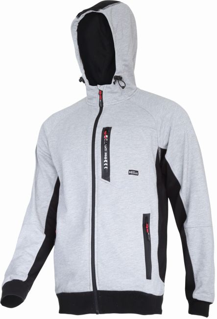 Przejdź do produktu BLUZA Z KAPTUREM I SUWAKIEM SZARO-CZARNA MĘSKA 2XL
