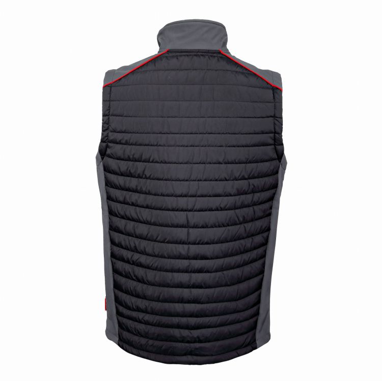 Bezrękawnik pikowany Lahti Pro szaro-czarny softshell, 3XL, zdjęcie 2