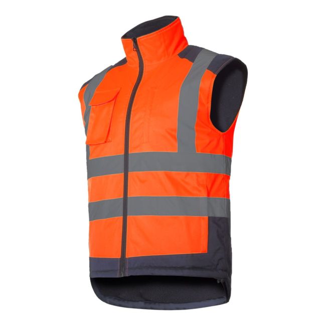 Przejdź do produktu KAMIZELKA OSTRZEG. OCIEPLANA DWUSTRONNA POMAR. 2XL