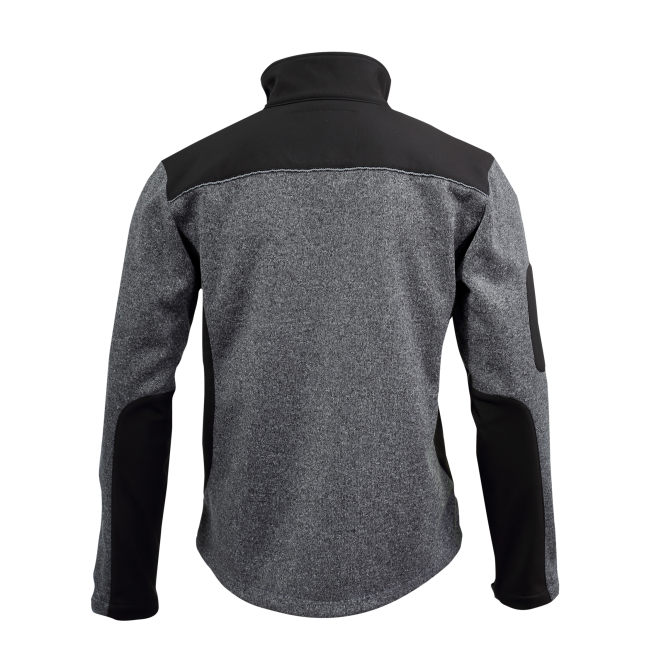 Przejdź do produktu KURTKA SWETER, WSTAWKI SOFT., SZARO-CZARNA, 2XL