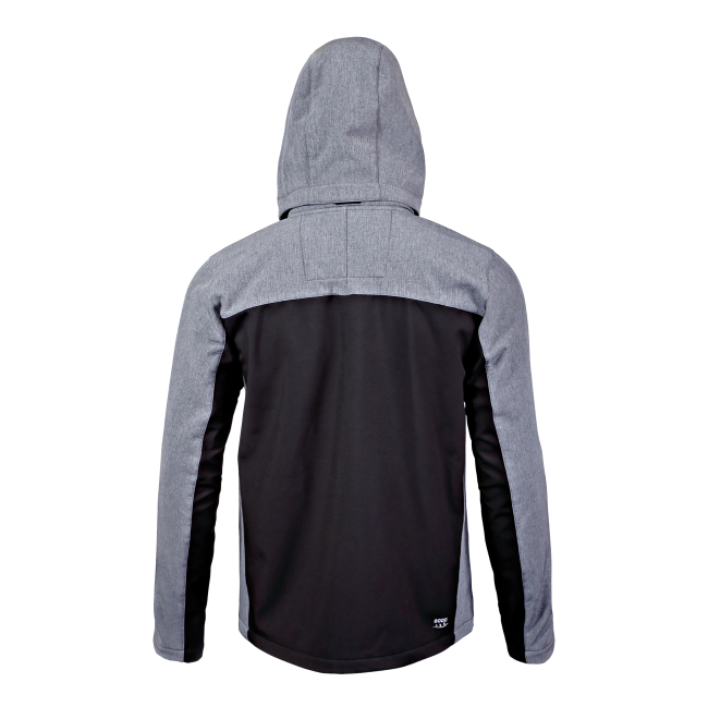 Przejdź do produktu KURTKA SOFT-SHELL, Z KAPTUREM CZAR.-SZAR.-POM. M