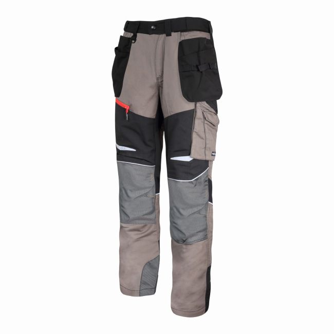 Przejdź do produktu SPODNIE OCHRONNE DO PASA SLIM FIT KHAKI-CZARNE M