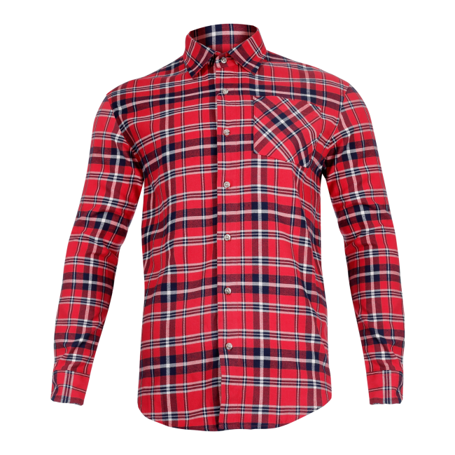 Przejdź do produktu KOSZULA FLANELOWA W KRATĘ CZERWONO-GRANATOWA, XL