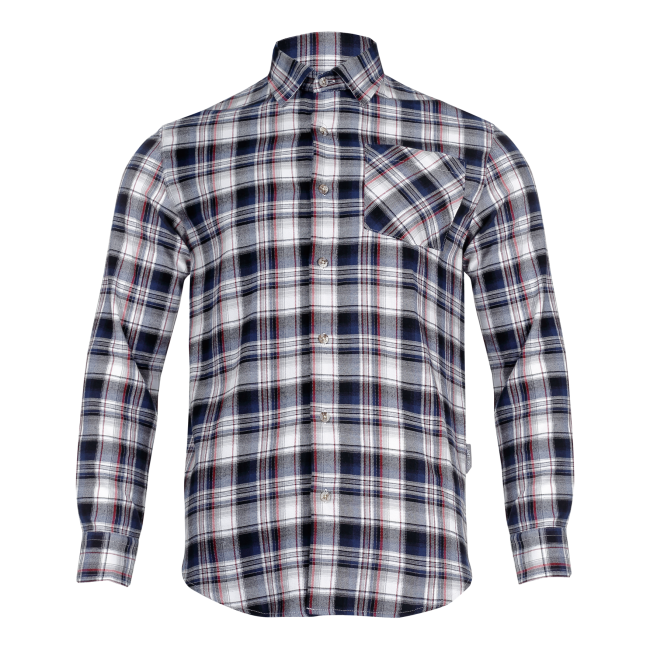 Przejdź do produktu KOSZULA FLANELOWA W KRATĘ SZARO-CZARNA, M