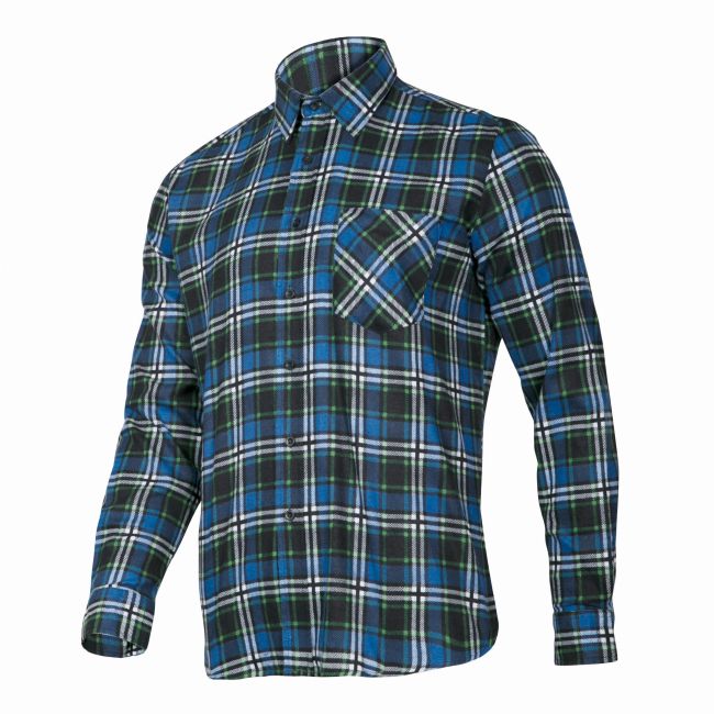 Przejdź do produktu KOSZULA FLANELOWA W KRATĘ NIEBIESKA, LAHTI PRO XL