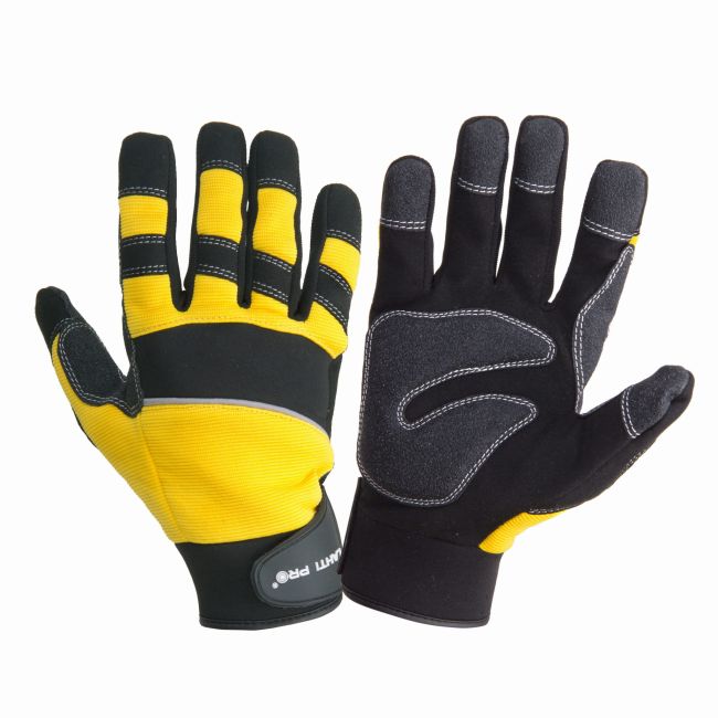 Przejdź do produktu RĘKAWICE WARSZTATOWE CZARNO-ŻÓŁTE 10 (XL)