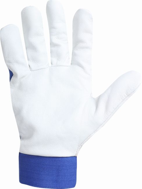 Przejdź do produktu RĘKAWICE OCHRONNE ZE SKÓRY KOZIEJ NIEBIES. 8 (M)