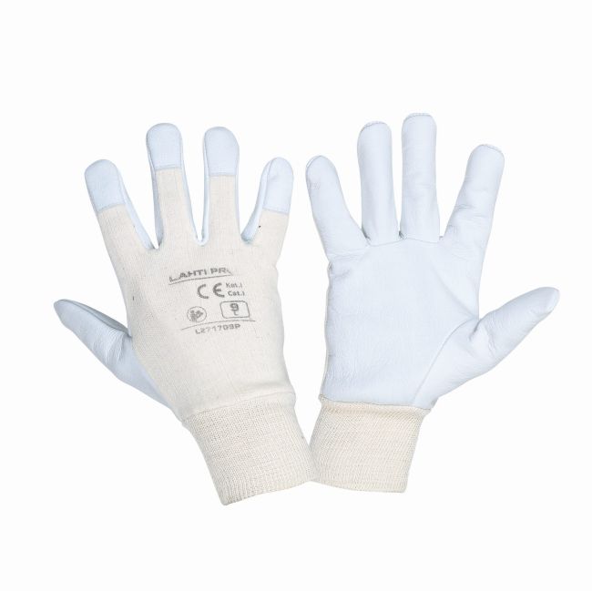 Przejdź do produktu RĘKAWICE OCHRONNE ZE SKÓRY KOZIEJ BEŻOWE 10 (XL)