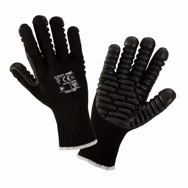 Przejdź do produktu RĘKAWICE ANTYWIBRACYJNE, CZARNE 10 (XL) LAHTI PRO