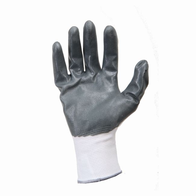 Przejdź do produktu RĘKAWICE POWLEKANE NITRYLEM SZARO-BIAŁE 11 (2XL)