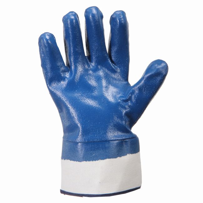 Przejdź do produktu RĘKAWICE OCHRONNE POWLEKANE NITRYLEM, GRANATOWE 10 (XL)