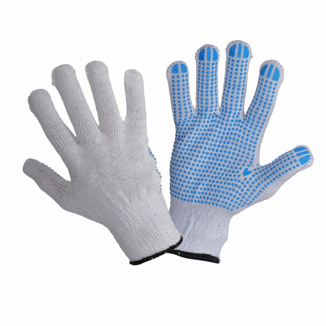 Przejdź do produktu RĘKAWICE OCHRONNE NAKRAPIANE BIAŁO-NIEBIESKIE 10 (XL)