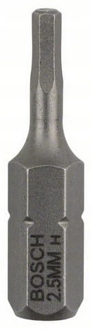 Końcówka wkręcająca Bosch Extra Hart HEX 2,5 25 mm 3 szt.