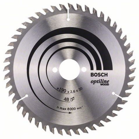 Przejdź do produktu TARCZA PILARSKA OPTILINE 190mm Z48 2608640617