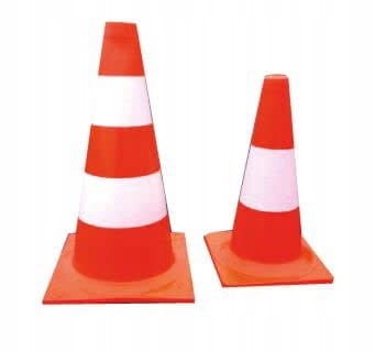 Przejdź do produktu Pachołek drog BIAŁ-CZER. 50cm odblaskowy PRO 35587