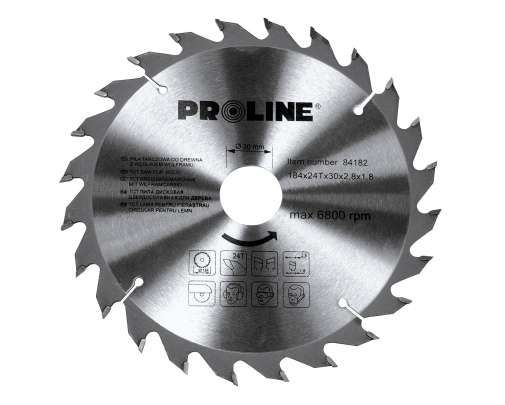Przejdź do produktu Piła tarczowa z węglikiem 205 mm 24 zęby 84207