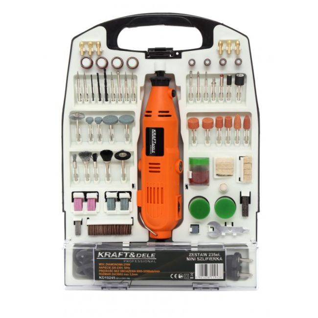 Przejdź do produktu Mini szlifierka 270W KD10245 235elem.