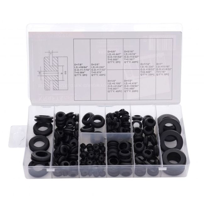 Przejdź do produktu Przelotki gumowe 180szt. KD10485