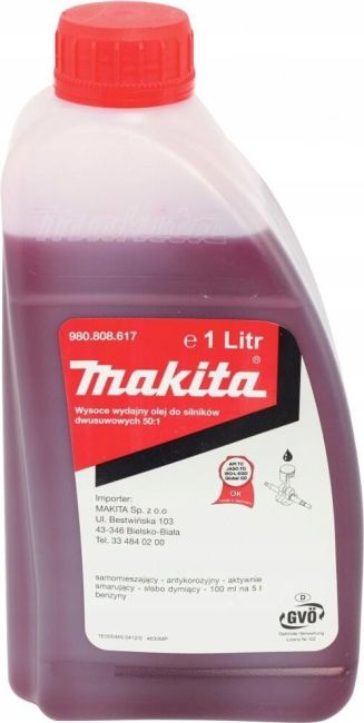 Przejdź do produktu Olej do mieszanki, olej do silników dwusuwowych 1 litr makita 980808617