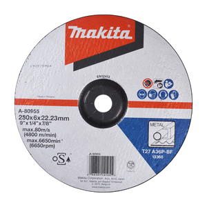 Przejdź do produktu TARCZA SZLIFIERSKA DO METAL 230X6X22,23MM A-80955 