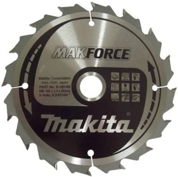 Przejdź do produktu TARCZA TNĄCA MAKFORCE 160X20MM; 16Z   B-08143