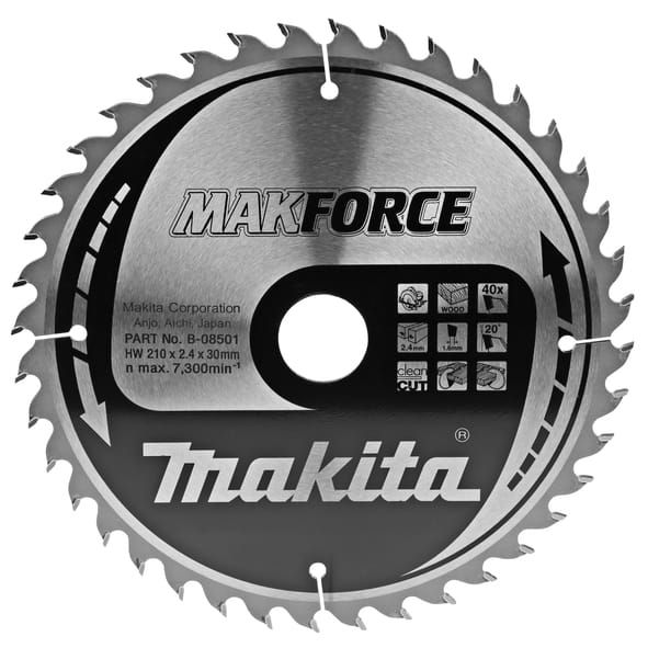 Przejdź do produktu TARCZA TNĄCA MAKFORCE 210X30MM; 40Z   B-08501