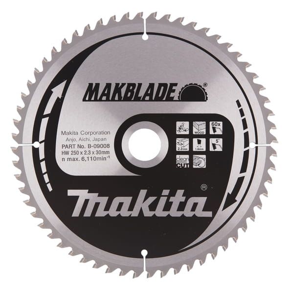 Przejdź do produktu TARCZA TNĄCA MAKBLADE 250X30MM; 60Z   B-09008
