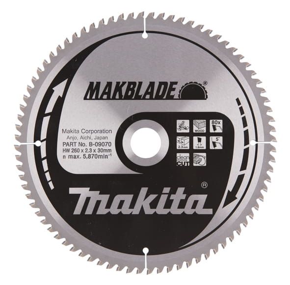 Przejdź do produktu TARCZA TNĄCA MAKBLADE 260X30MM; 80Z   B-09070