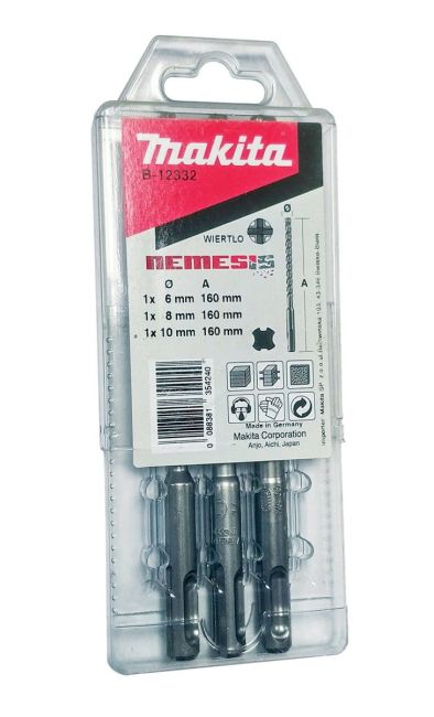 Przejdź do produktu ZESTAW WIERTEŁ SDS-PLUS 6/8/10x160mm B-12332