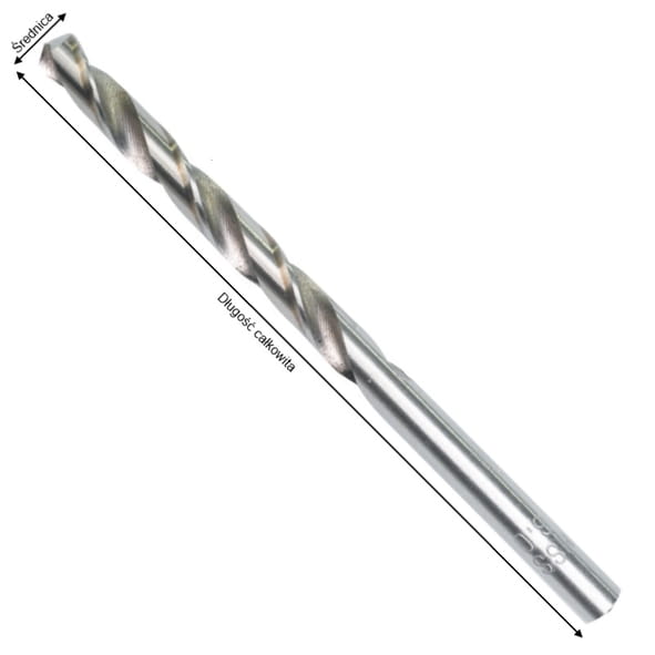 Wiertło do metalu HSS-G 10 mm Makita P-60442-5, 5 szt.